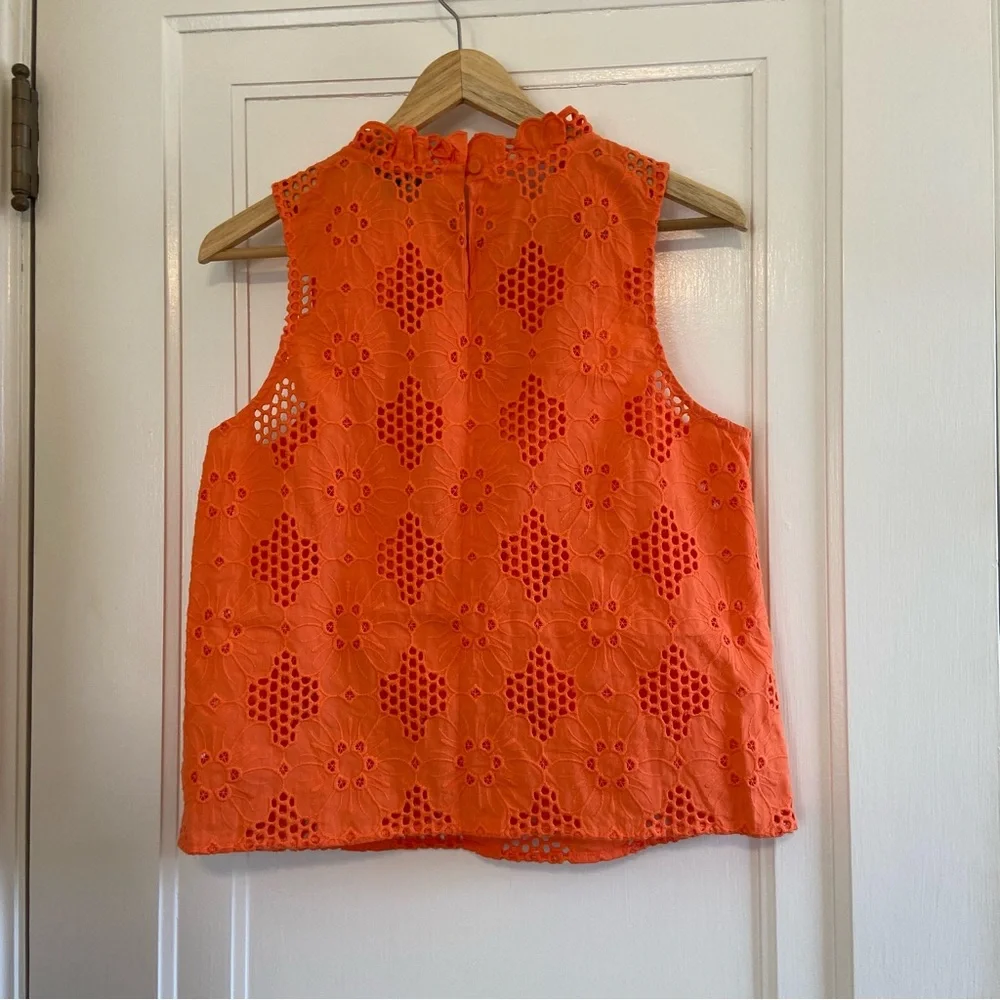 J. Crew Fleur top in Eyelet